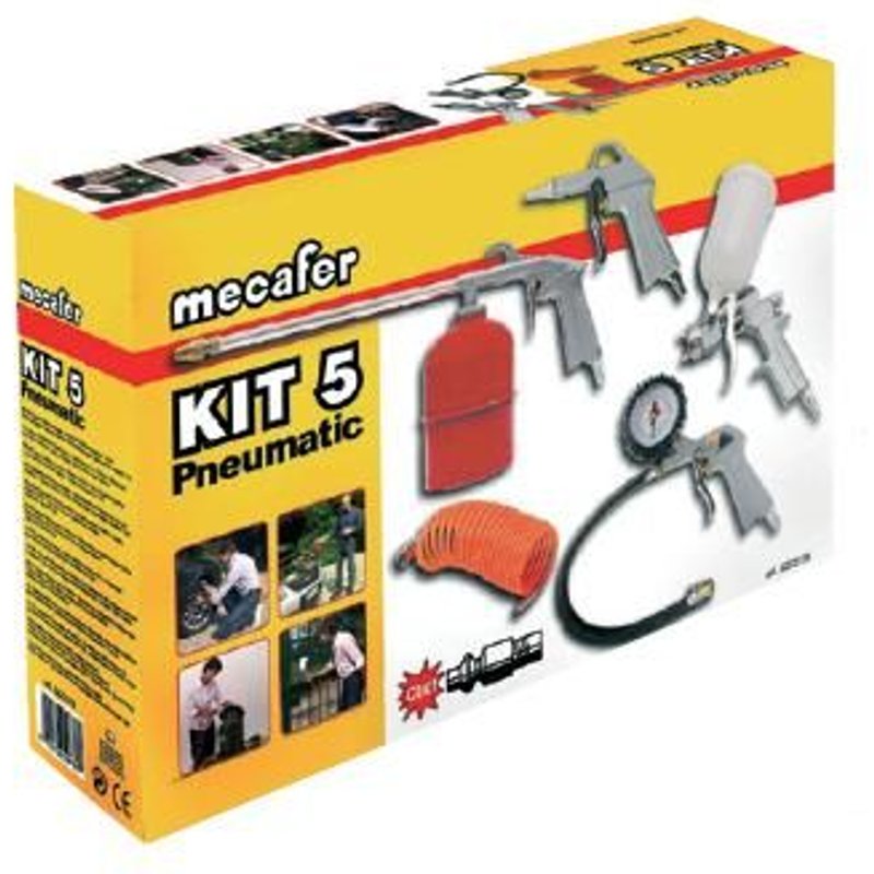 Kit 5 accessoires air comprimé MECAFER