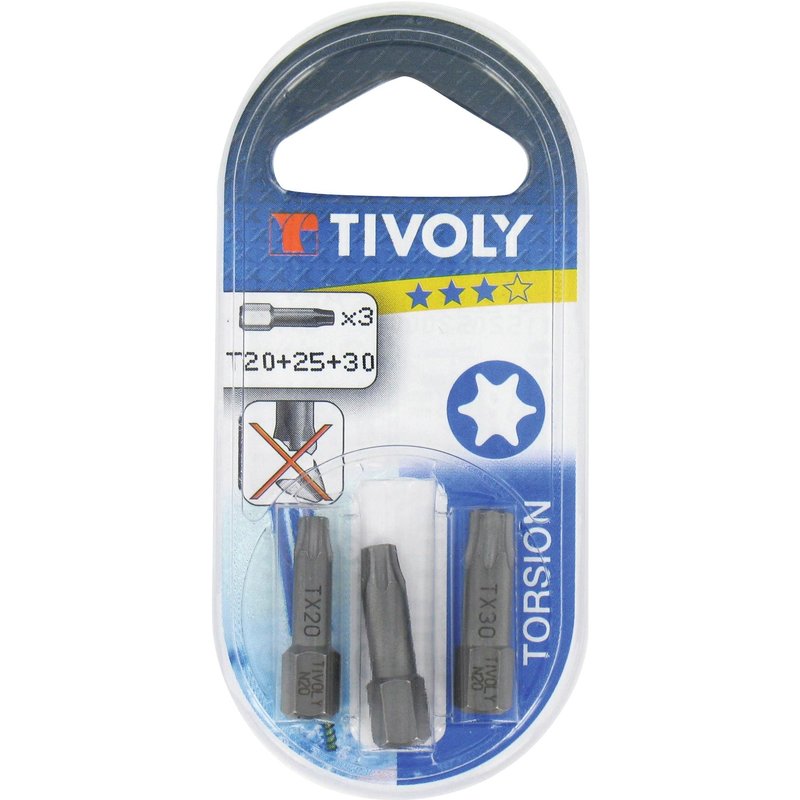 Embout torsion pour vis étoilée Tivoly - T40 - Vendu par 1