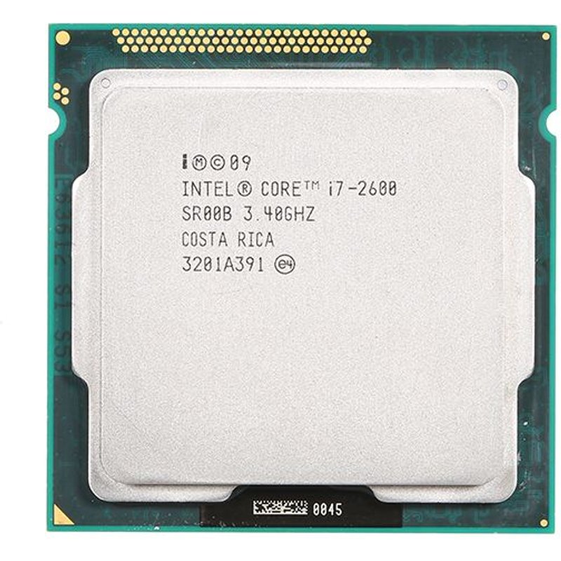 Processeur Intel Core i7-2600 LGA 1155 à 3,4 GHz, 8 Mo