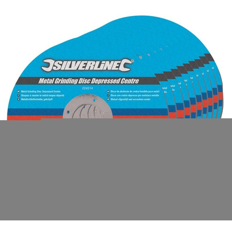 10 disques à tronçonner le métal moyeu déporté - 115 x 6 x 22.2 mm