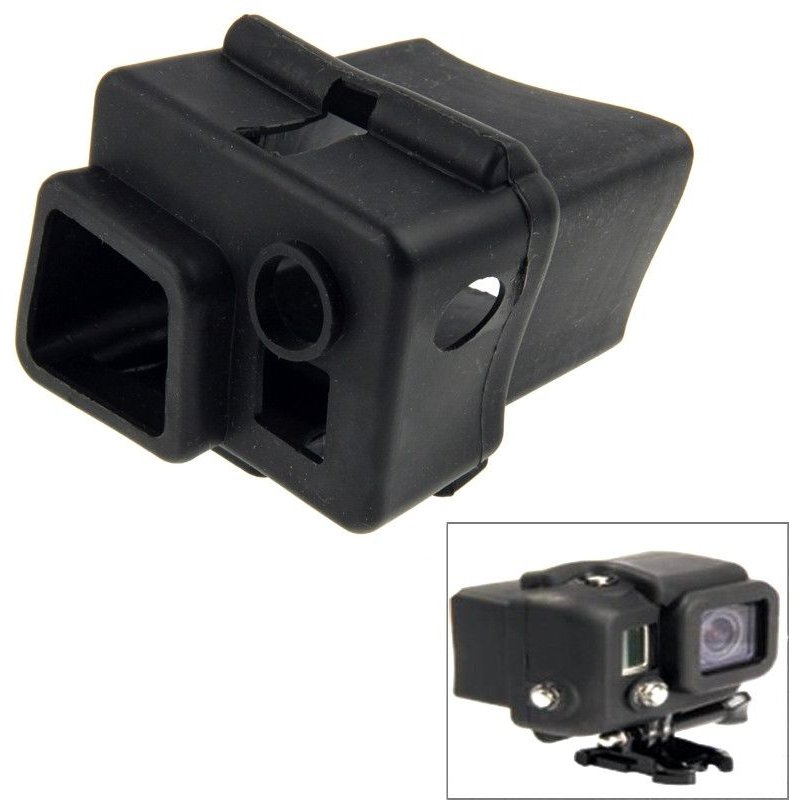 Coque noir pour GoPro Hero 3+ Housse en Silicone TMC