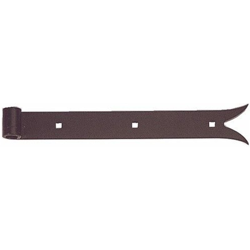 Penture droite Ă queue de carpe en acier noir - Longueur 600 mm TORBEL