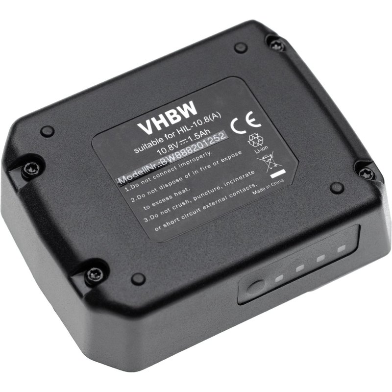vhbw Batterie compatible avec Hilti SF 2-A, SF 2H-A, SFD 2-A, SID 2-A, SL 2-A12 outil électrique (1500mAh Li-ion 10,8V)