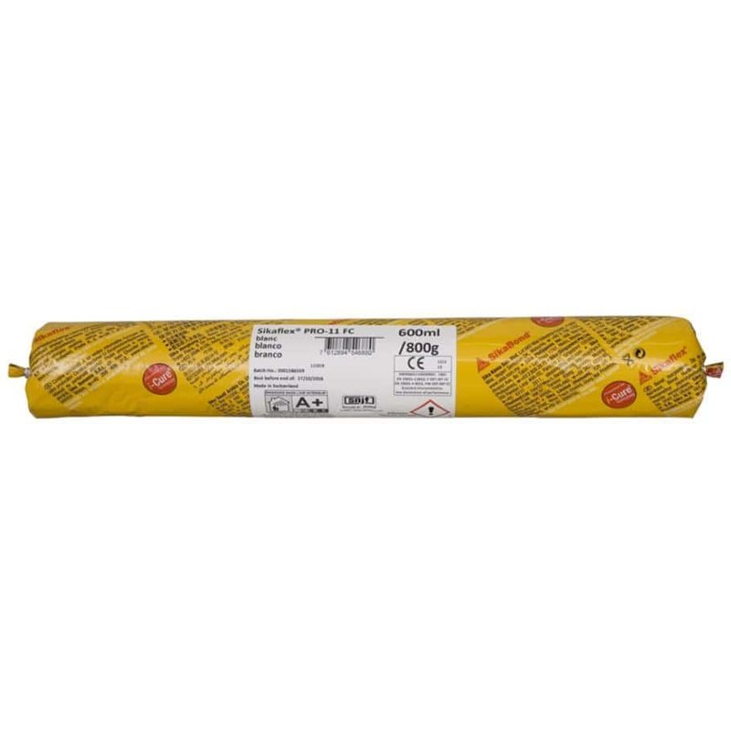 Lot de 20 recharges mastic colle SIKA Sikaflex PRO 11 FC Purform - Blanc - 600ml - 644848x20