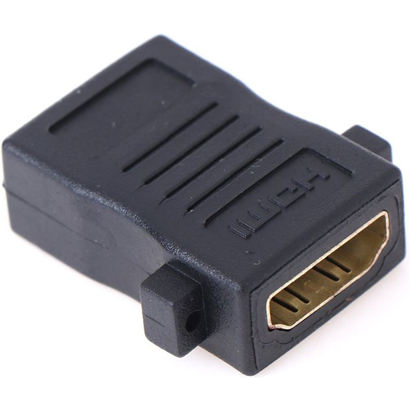 1 pièces meilleure vente HDMI femelle à femelle montage sur panneau Extension coupleur adaptateur connecteur pièces d'outils