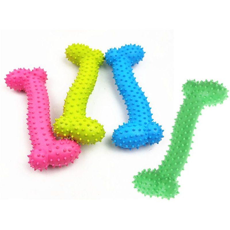 Jouet 1 Pièce En Caoutchouc Pour Chien Avec Os D'épice Dents Molaires En Caoutchouc Pour Animaux De Compagnie Chien Résistant À La Morsure Entraînement Molaire