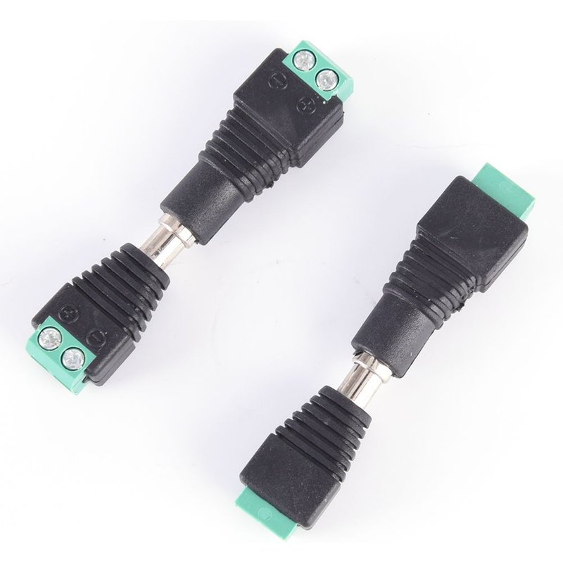 5 pièces caméra CCTV 5.5mm X 2.1mm câble d'alimentation cc prise femelle connecteur adaptateur Jack 5.5*2.1mm à connexion bande Led