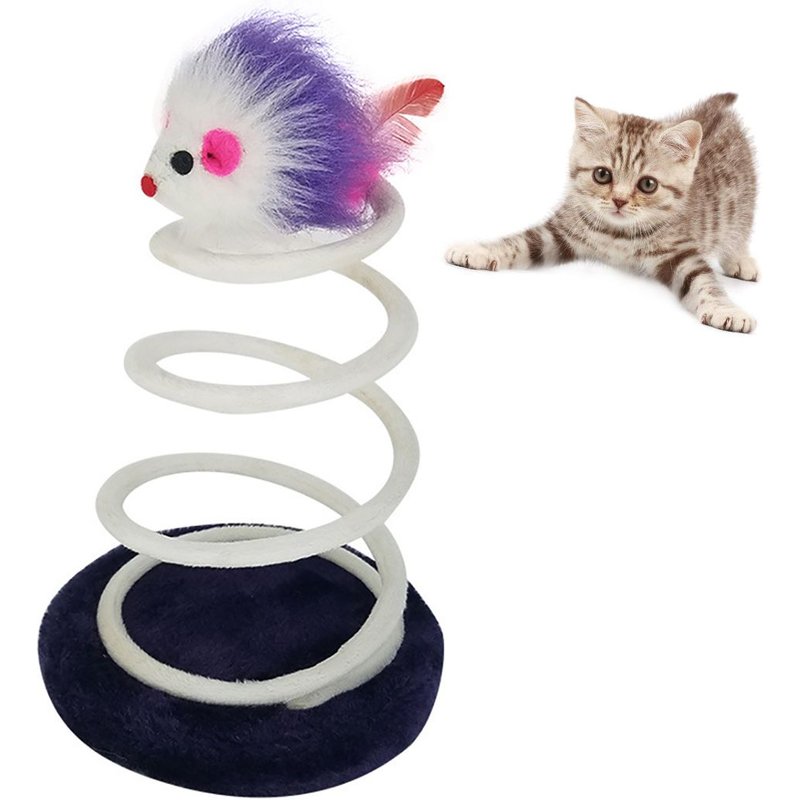 Jouet Chat Interactif Pour Catskitten Amusant Animal En Peluche Escalade Arbre Formation Jouet Animal De Compagnie Souris Plume Jouet Chat Pour Catskitten