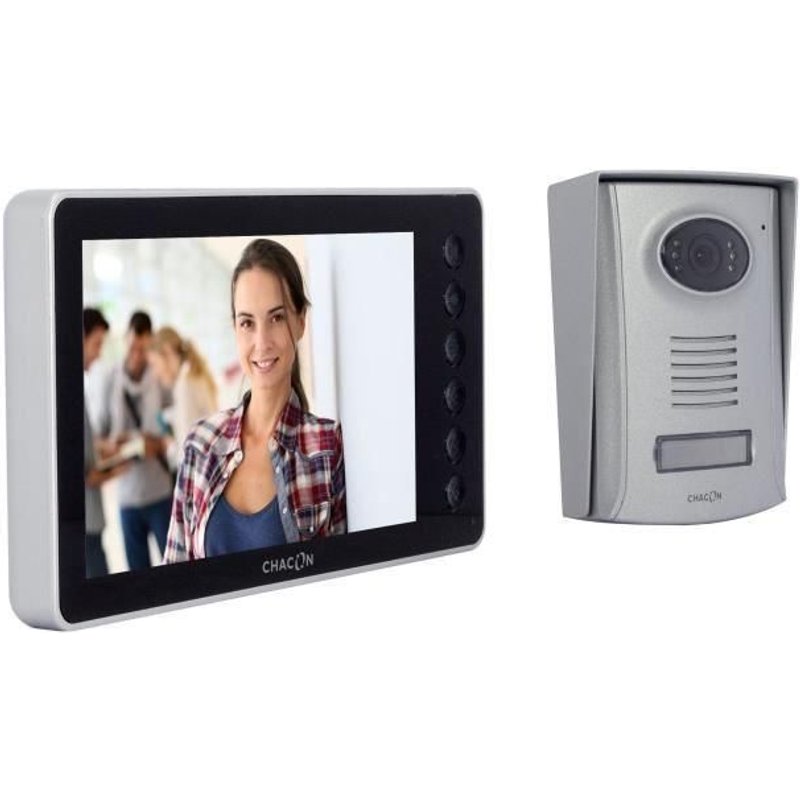 CHACON Videophone 2 fils 7'' - Noir