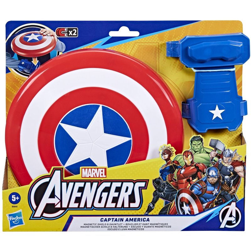 AVENGERS TV AVN CAP MAGNETIC SHIELD AND GAUNTLET