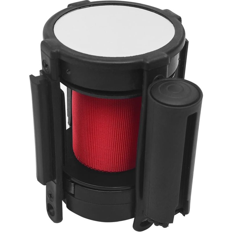 vidaXL Barrière à bande rétractable 200 cm Rouge