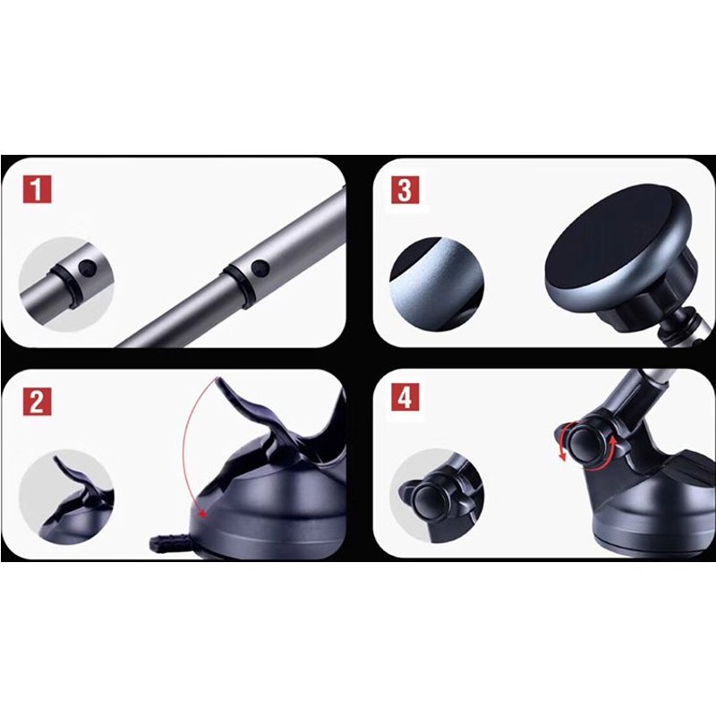 Ages Ventouse Télescopique Support De Téléphone Magnétique Pour Voiture? Support De Téléphone Portable? Support De Support? Sous-Vente