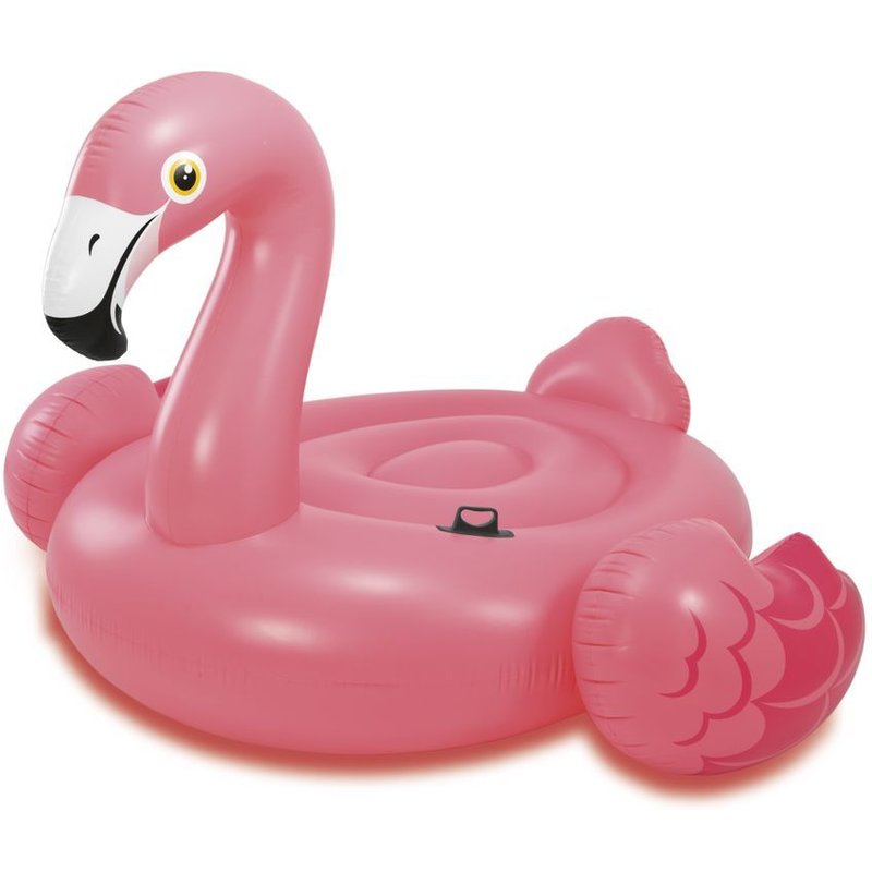 Bouée Gonflable Geante Flamant Rose - L. 218 X H. 136 Cm - Rose