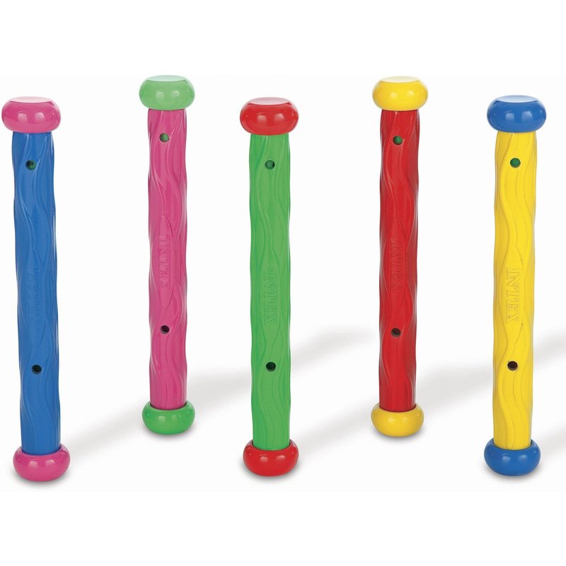 5 Bâtons Lestés Pour Piscines - Multicolore