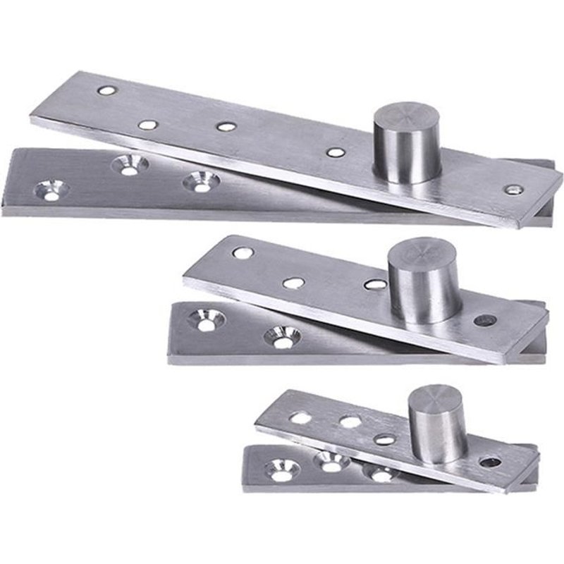 Charnière de porte en acier inoxydable Charnière de meubles rotative à 360 degrés Pivot de porte vers le haut de l'arbre avec matériel d'arbre excentrique 1 pièce
