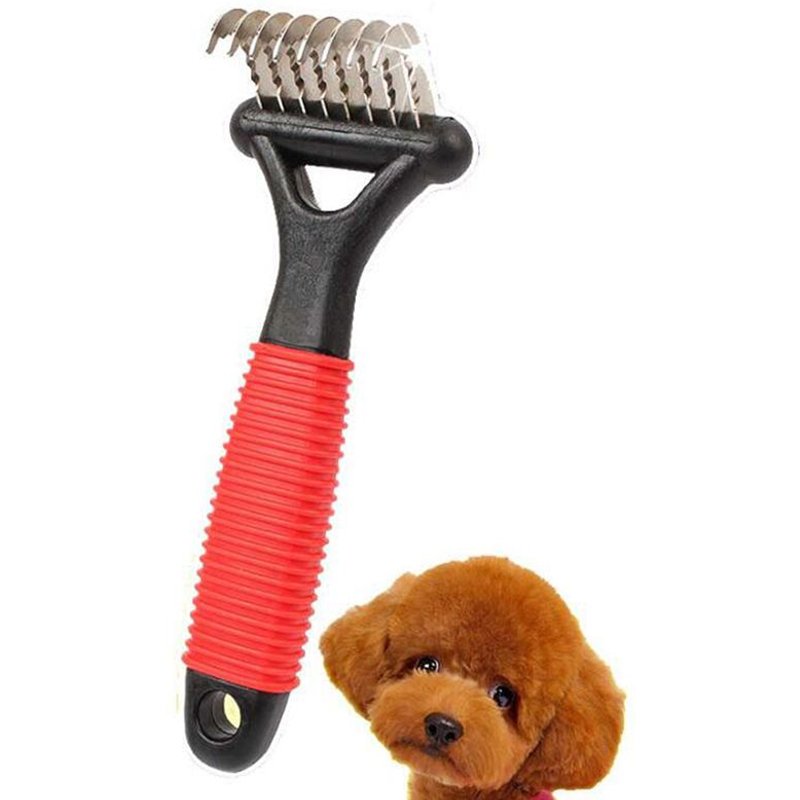 Peigne D'épilation Pour Chiens Chats Brosse De Démaquillage Outil De Toilettage Pour Cheveux Longs Matés
