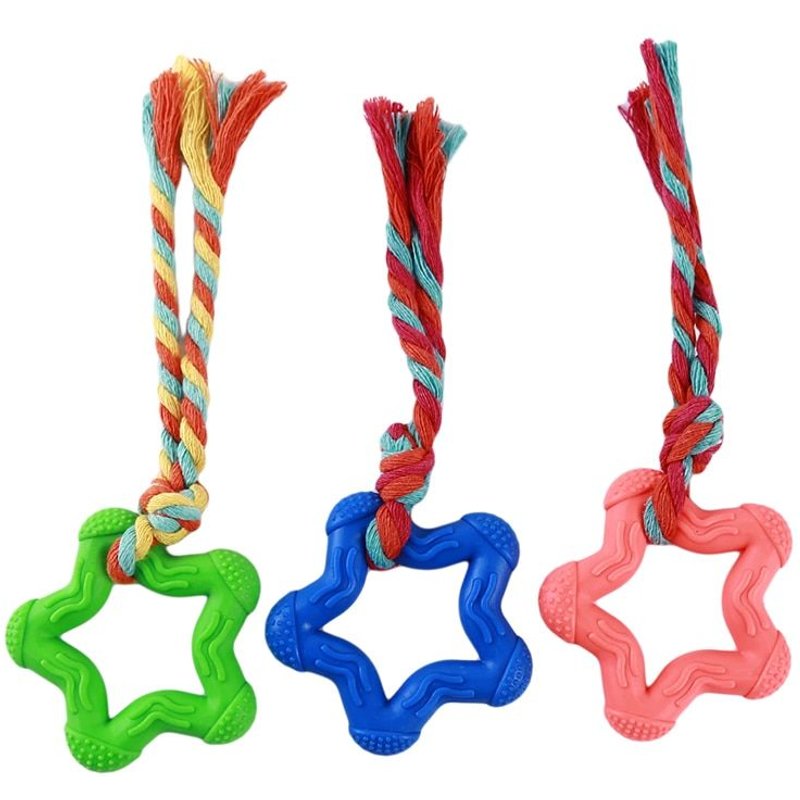 Jouet À Mâcher Chien Chien Chien Animal De Compagnie Fournitures Corde Étoile Formation Mâcher Interaction Chien De Compagnie Jouet Interactif