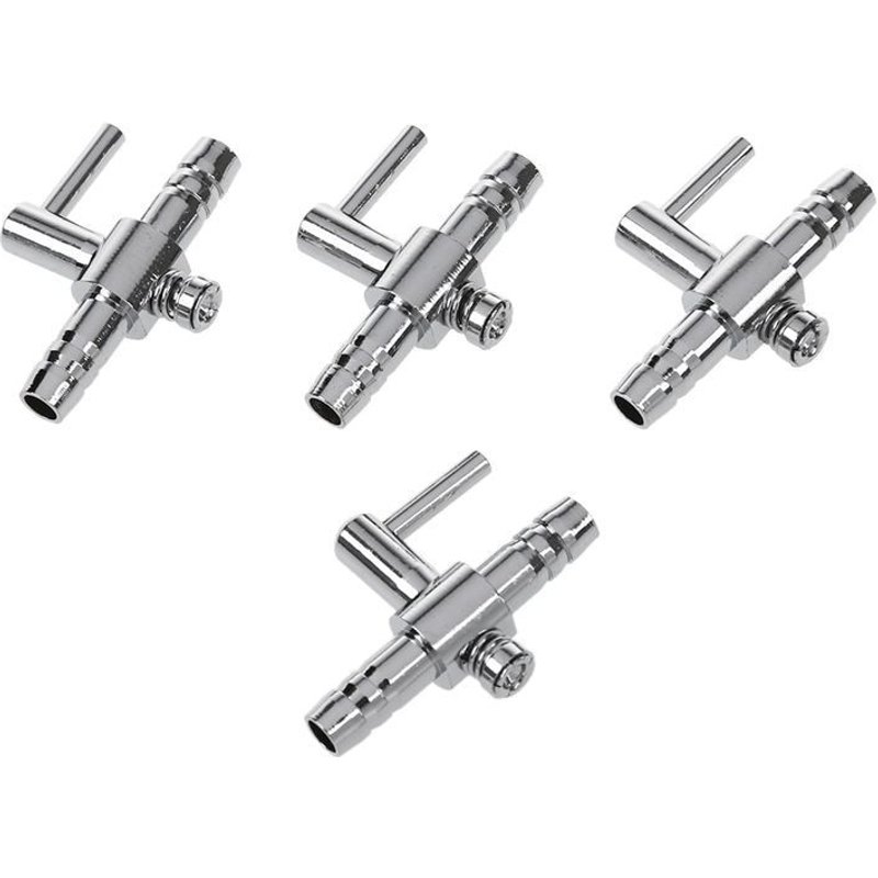 Xm Aquarium Réservoir De Poissons Pompe À Levier Aquarium Pompe À Levier De Contrôle Du Débit D'air Valve À Simple Voie 4 Pièces