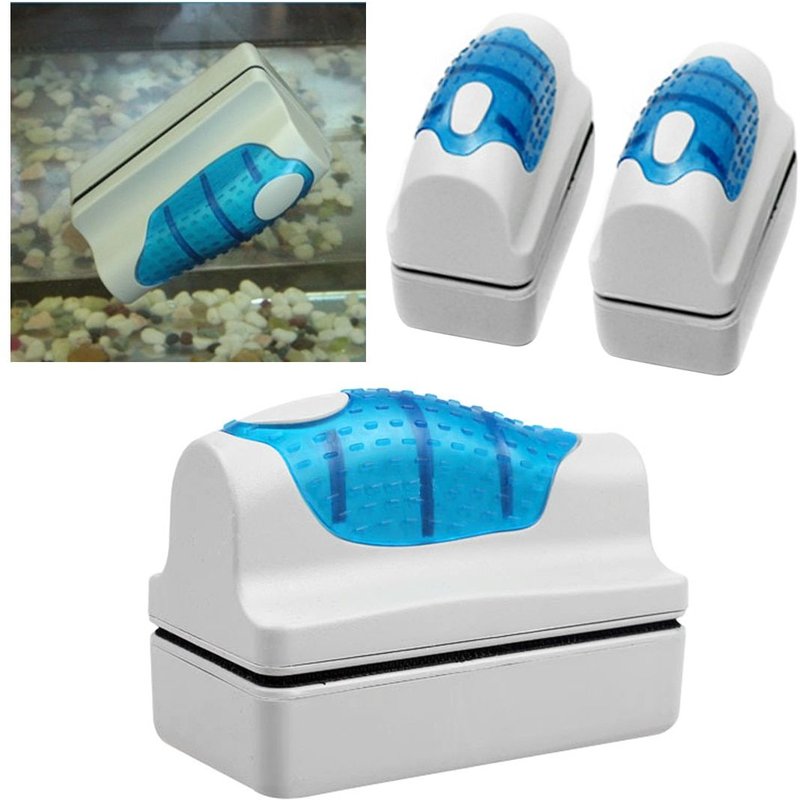 Xm Brosse Magnétique Aquarium Aquarium Aquarium Nettoyeur De Brosses En Verre D'algues De Verre Nettoyeur De Courbe Flottante Aquarium Nettoyage De Vitres Aimants Nettoyeur De Brosses 1 Pièce
