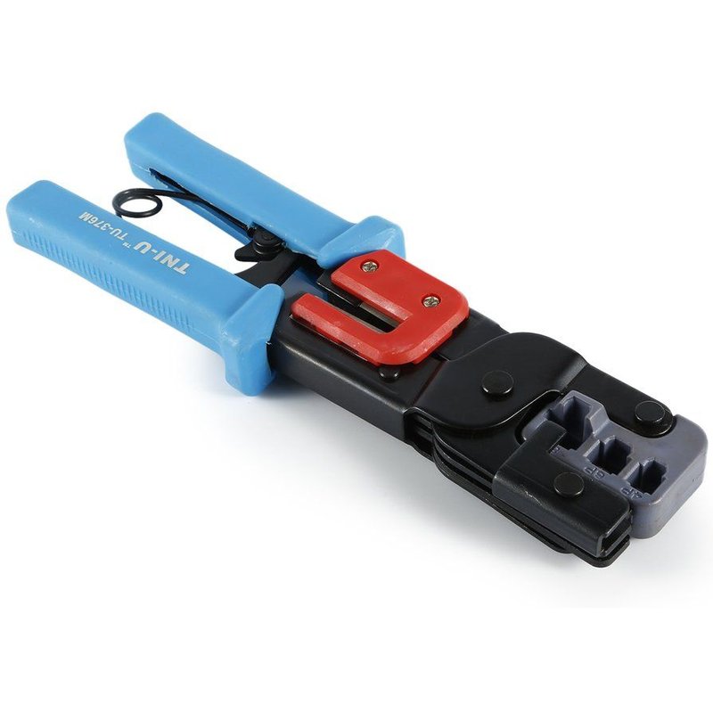 XM TU-376M modulaire télécom outil de sertissage réseau câble cliquet pince à sertir dénudeurs outils pour RJ45/RJ11/RJ9 6P DEC 4P 8P