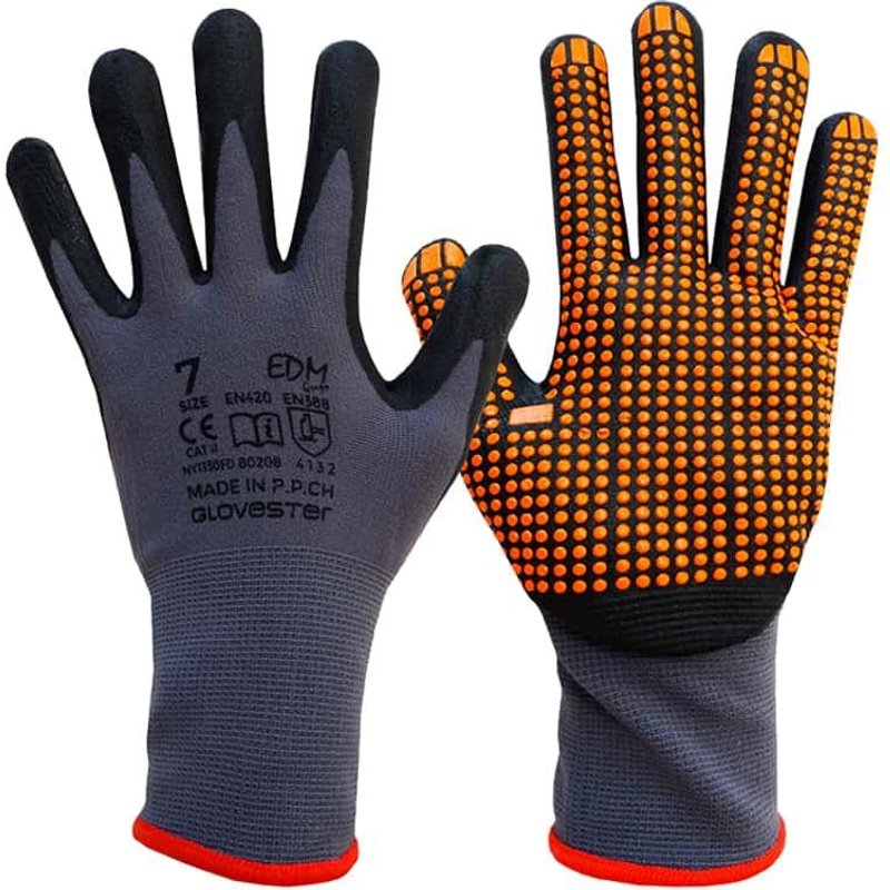 Gants Nylon EDM Taille M Nitrile