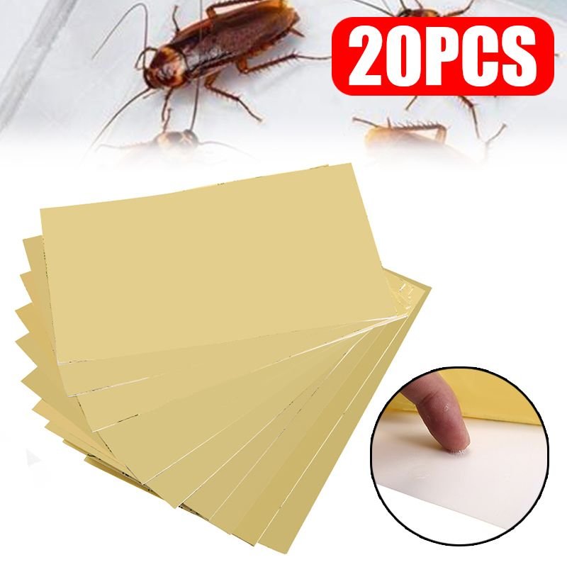 XM Panneau collant à colle de cafard de maison 20 pièces/ensemble piège à colle adhésive forte planche adhésive pour la maison le bureau le Restaurant