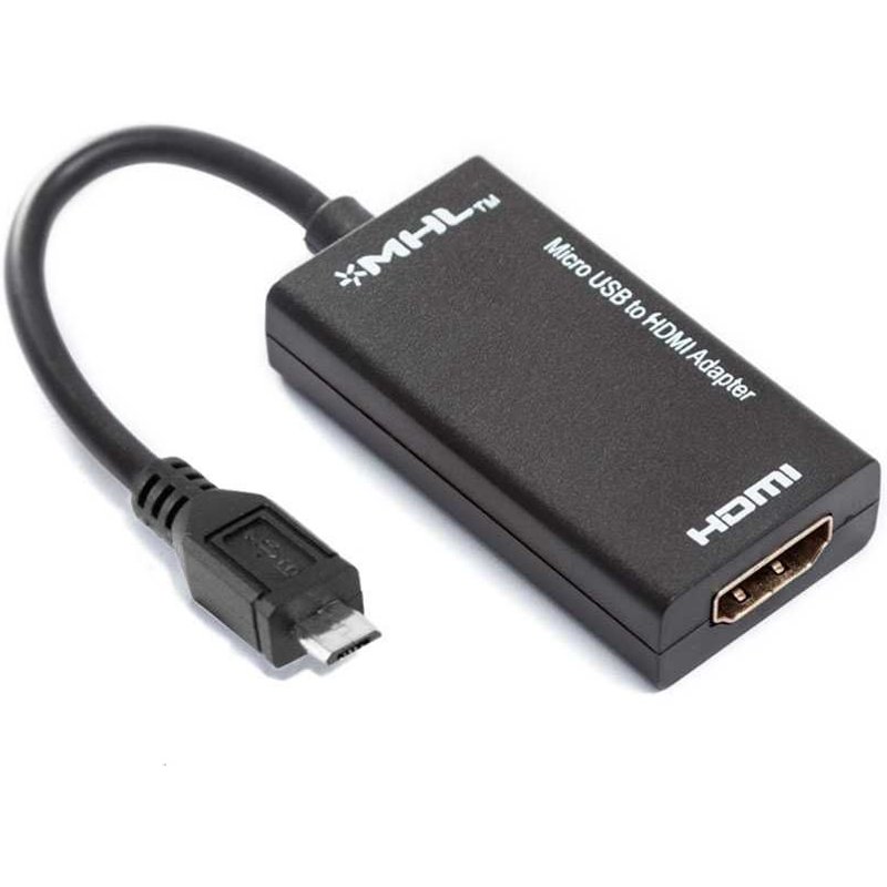 XM Adaptateur Micro USB MHL Standard Vers Sortie HDMI Femelle 5Pin 5 Pin Noir pour Huawei Sony Motorola HTC LG