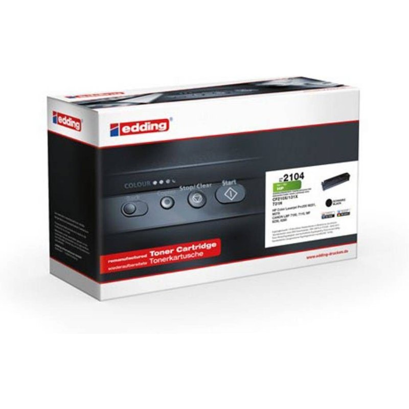 Edding EDD-2104 Toner einzeln ersetzt Canon, HP 131X (CF210X) noir 2400 Pages compatible Toner