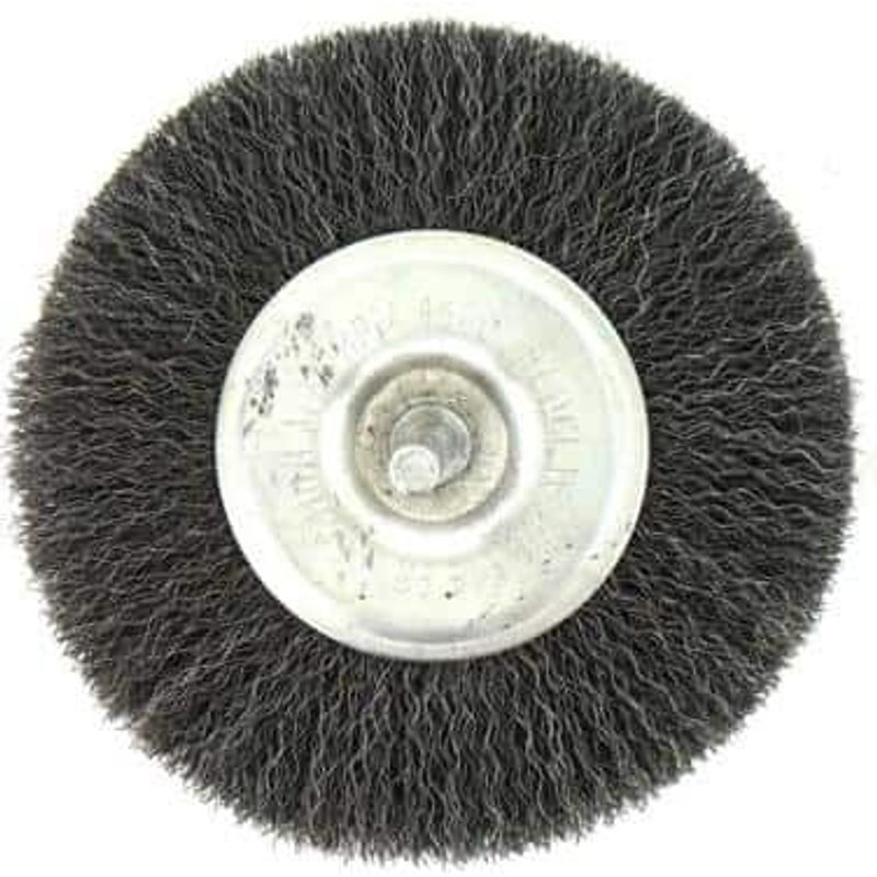 Brosse circulaire acier diamètre 100 mm x 1