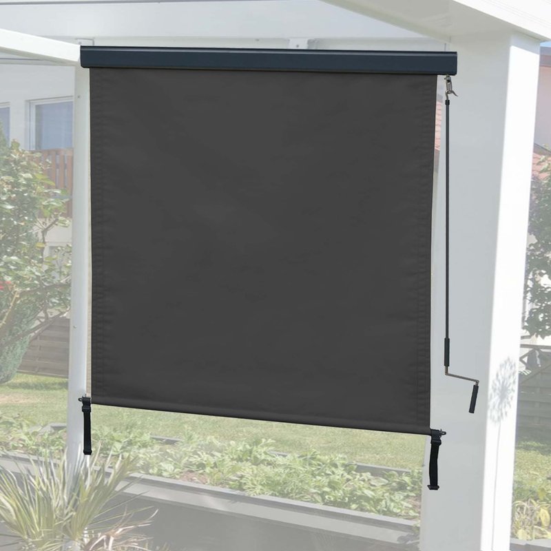 Store enrouleur vertical HWC-F42, store extérieur, Protection anti-UV 50 250x180 cm, anthracite