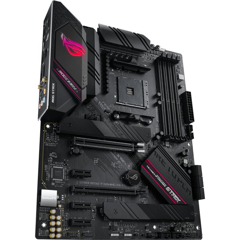 ASUS ROG STRIX B550-F GAMING - Carte-mère - ATX - Socket AM4 - AMD B550 Chipset - USB-C Gen2, USB 3.2 Gen 1, USB 3.2 Gen 2 - 2.5 Gigabit LAN - carte graphique embarquée (unité centrale requise) -...
