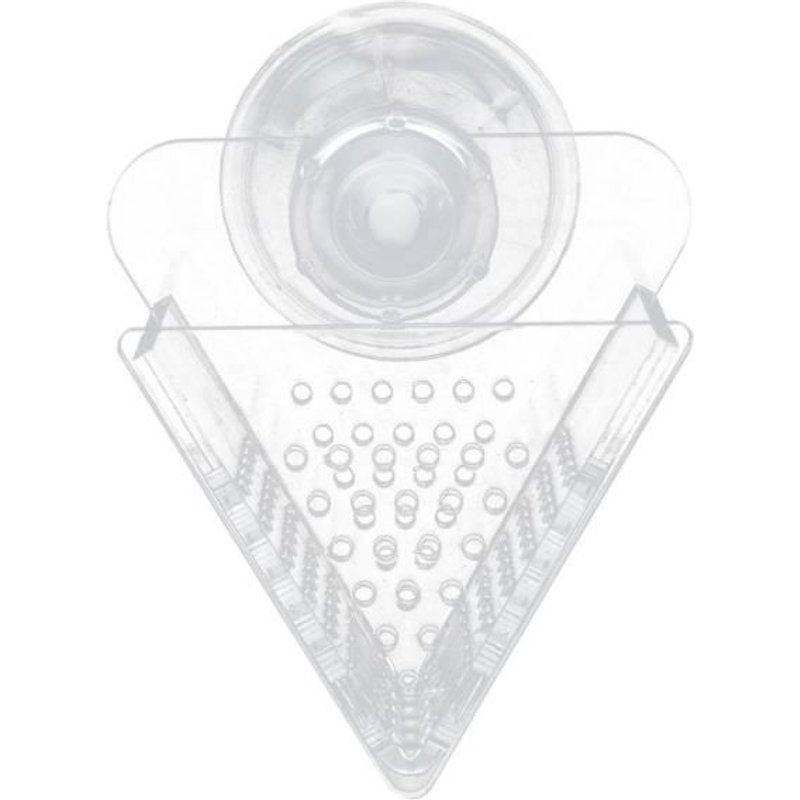 Xm 1 Pc Tasse D'alimentation Ventouse Acrylique Clair Inversé Triangle Mangeoire À Poissons Outil Aquarium Distributeur D'aliment