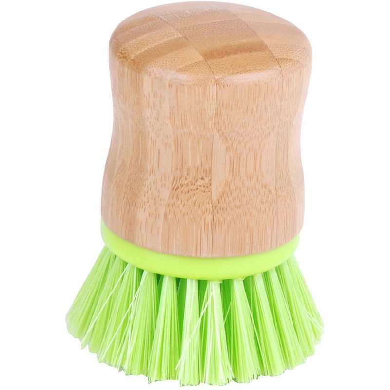 Brosse vaisselle poils durs - Diam. 5 cm - Vert anis