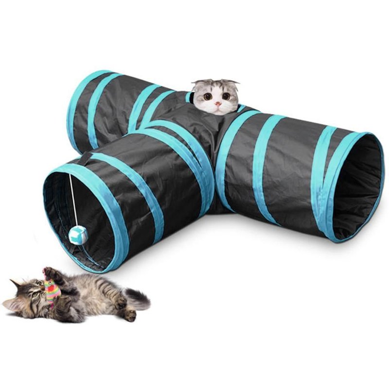 Xm Tinghao-Jouets Tunnel Animaux Chat Doux Ballon En Tissu Planchette De Jeu Pliable Pour La Maison