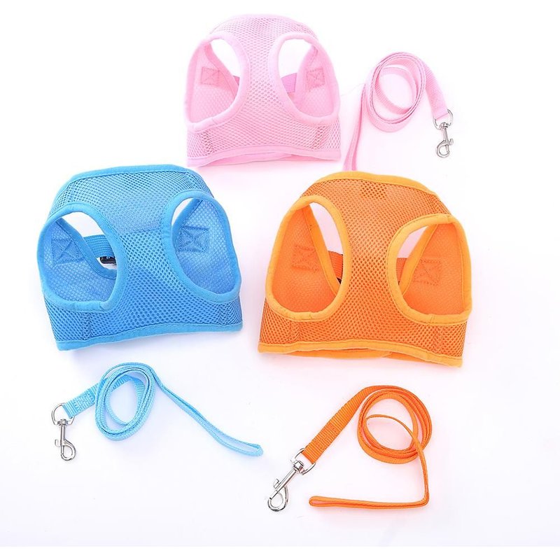 Xm Harnais En Maille Pour Chien Confortable Type Gilet De Protection Pour Chien Laisse Respirante Pour Animaux De Compagnie Marche