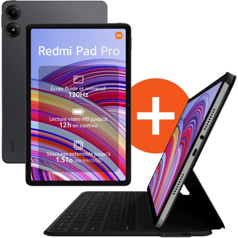 Tablette Android XIAOMI Pack Redmi Pad Pro 128Go + Clavier