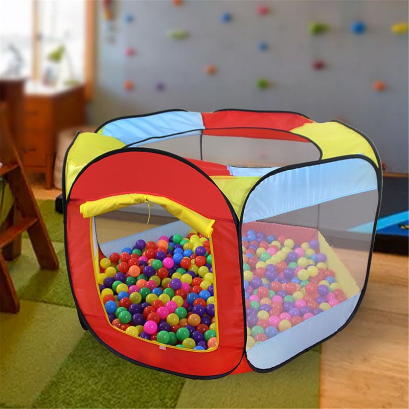 Xm Tente De Jeu 6 Faces Tente De Jeux Pour Bébé Piscine Tente De Piscine Tente De Piscine Tente Pour Bébé Maison Rampant Tunnel Océan Tente Pour Enfants