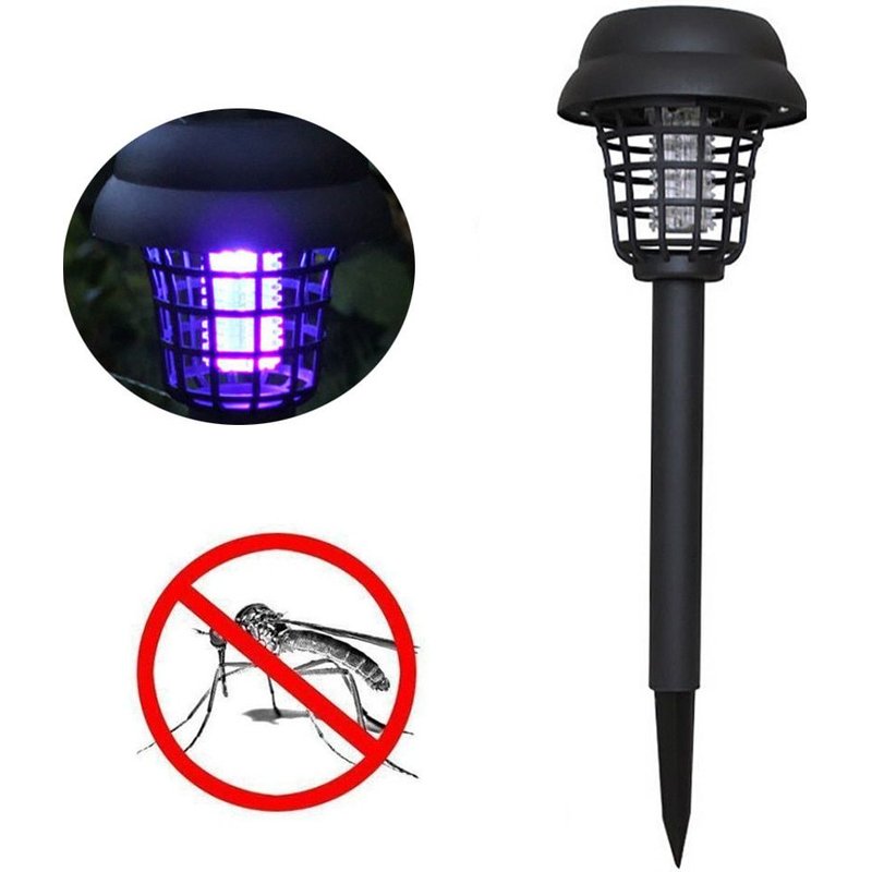 LED à alimentation solaire lumière moustique ravageur Bug Zapper insecte tueur lampe jardin anti-moustiques fournitures moustique tueur lumière # T2