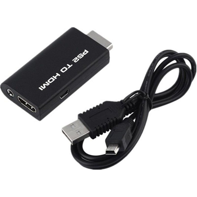 Adaptateur de convertisseur Audio vidéo Portable PS2 vers HDMI câble AV HDMI pour SONY PlayStation 2