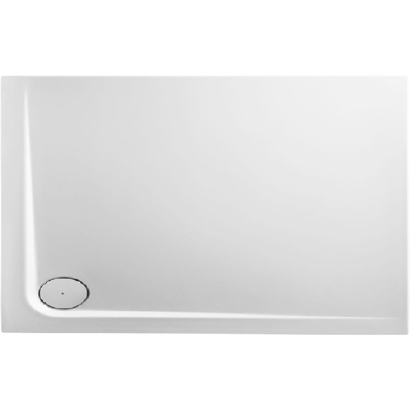 Receveur de douche en acrylique 130x90x4,8 rectangulaire AMI16L blanc