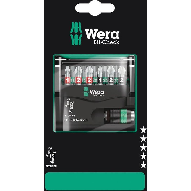 Wera Bit-Check 12 BiTorsion 1 SB - 05136385001