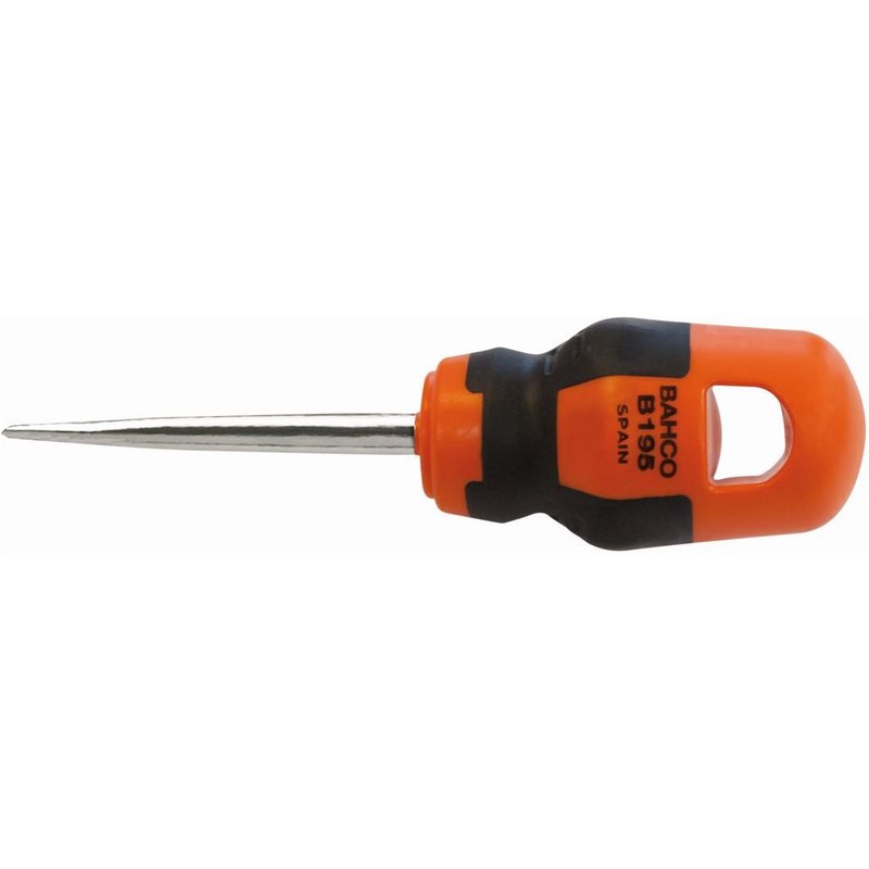 Bahco Poinçon pointe ronde BahcoFit avec poignée en caoutchouc courte 6 mm x 50 mm - B195.006.050