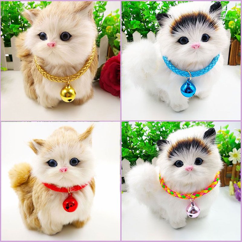 Xui Collier En Pu Pour Chien De Compagnie J2y Collier Ajustable Avec Clochette, Collier Pour Chien Et Chats