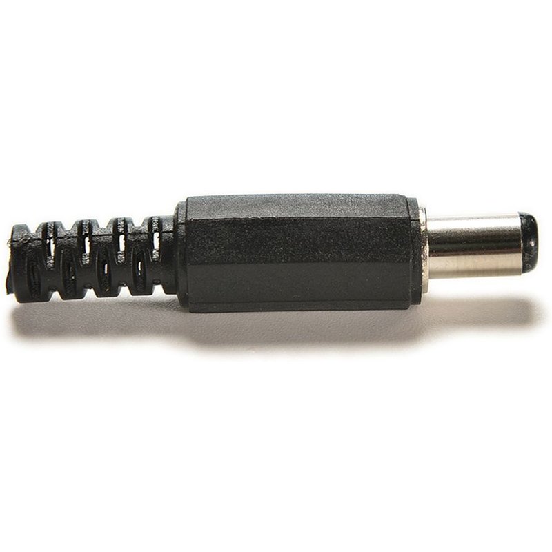 XEjU 10pcs Black color 2.1mm/5.5mm with male DC power plug connectors for CCTV NEW