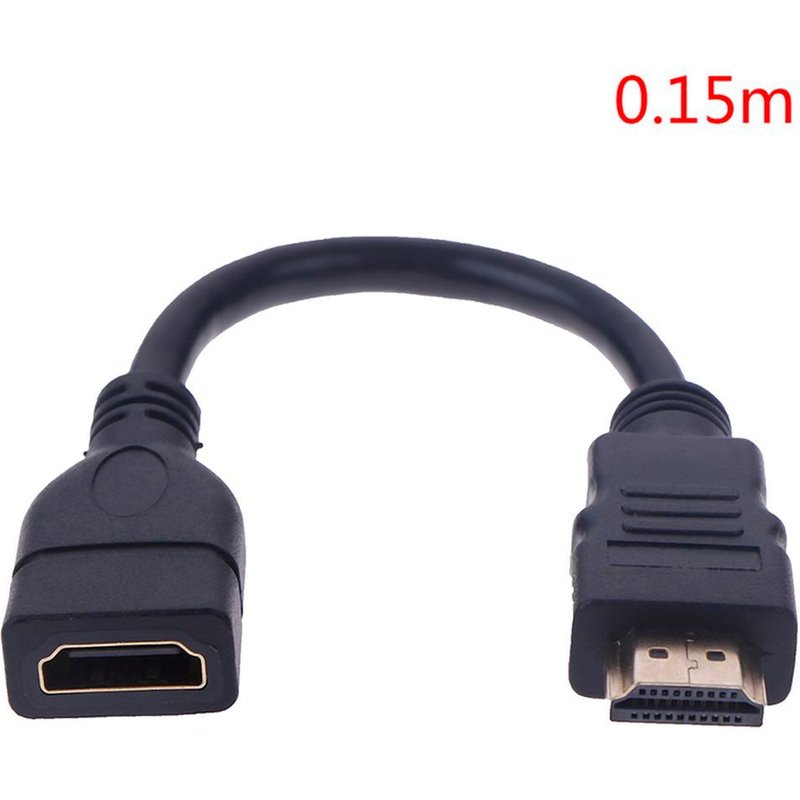 XEjU 1Pc 15cm/30cm HDMI Male to Female Extension Cable HDMI Protector Extender Cord