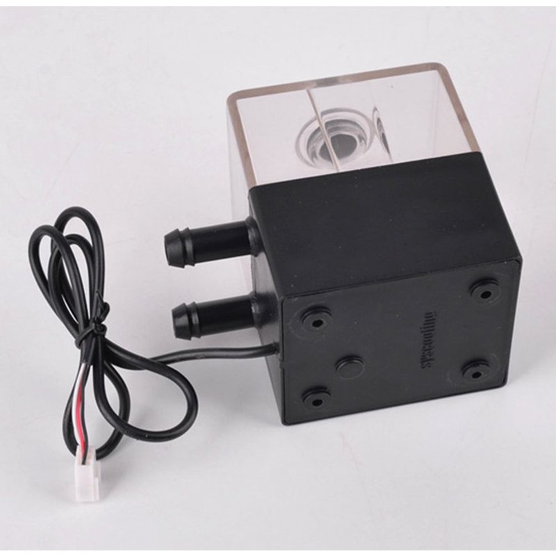 Haute efficacité pour Pc CPU liquide refroidissement pompe à eau Portable à faible bruit Ultra silencieux muet pratique Durable 12V DC réservoir ordinateur