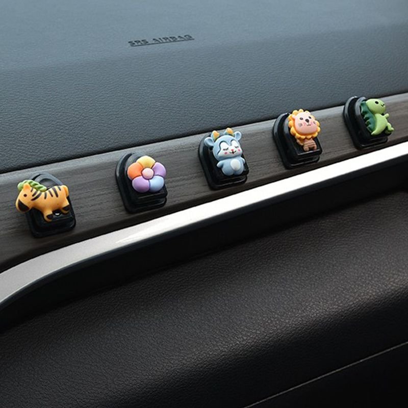 Crochets De Rangement En Forme D'animal, 2 Pi¿¿Ces, Accessoires De D¿¿Coration De Maison, Crochet De Rangement De Porte Sans Perforation