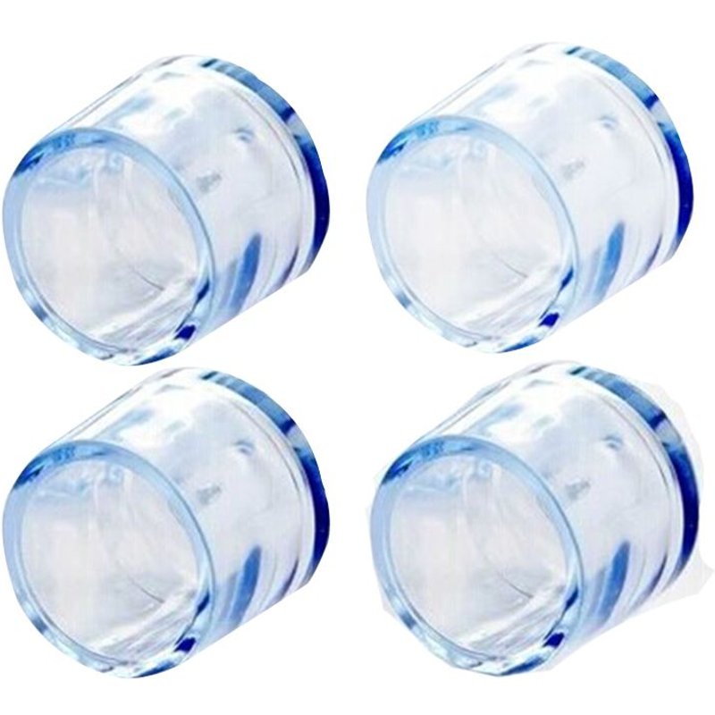 Capuchon De Protection En Caoutchouc Transparent Pour Pieds De Meubles, Table, Chaise, Sol, 15mm, 4 Pièces