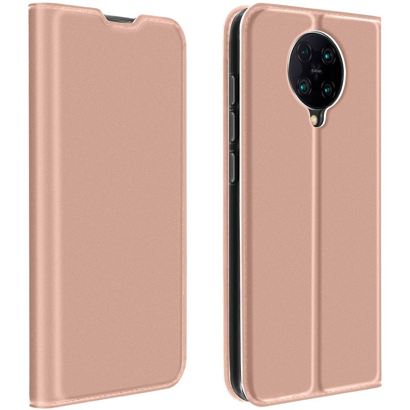 Housse Xiaomi Poco F2 Pro Porte-carte Fonction Support Vidéo Dux Ducis Rose Gold