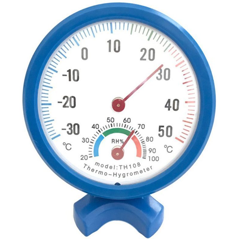XEME Mini Hygromètre Rond En Forme D'Horloge
